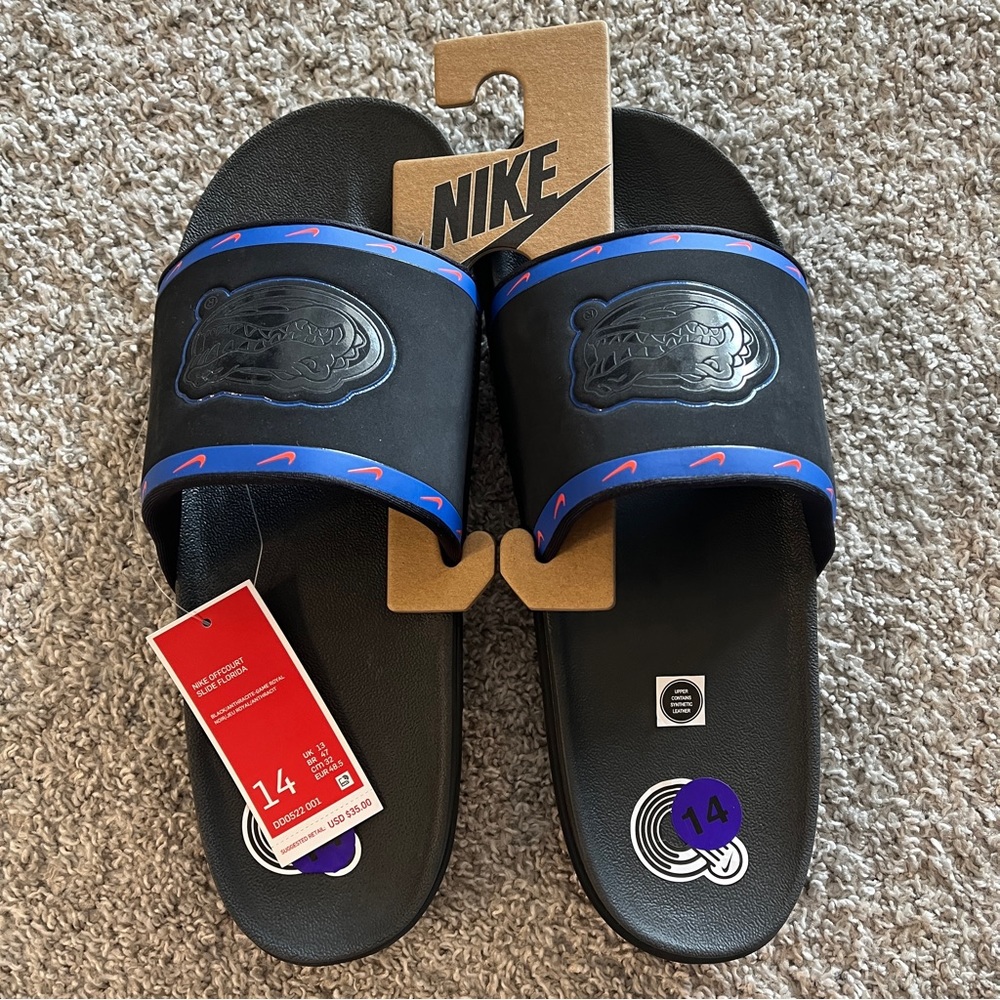 NWT Nike Men’s Offcourt Slides Florida Gators Size 14